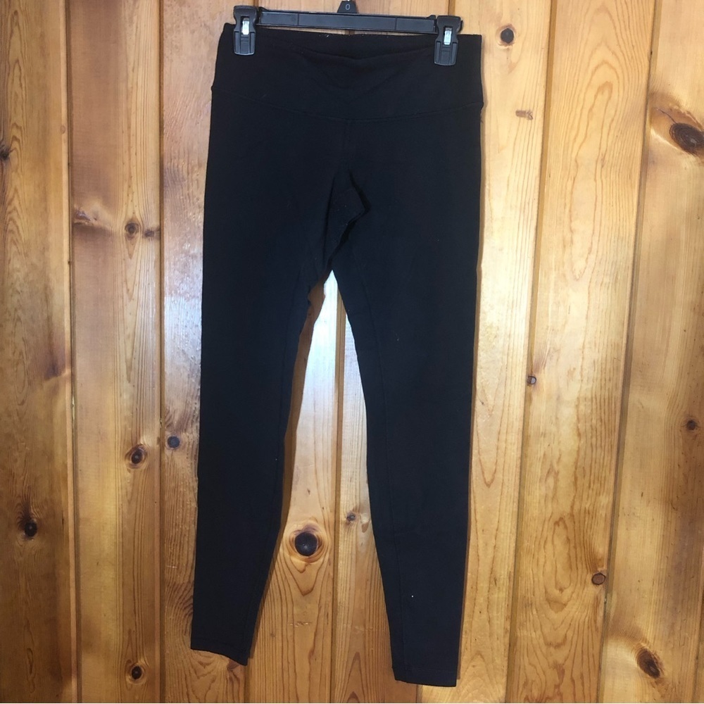 Lululemon Athletica black leggings workout leggings yoga leggings no size tag!‌